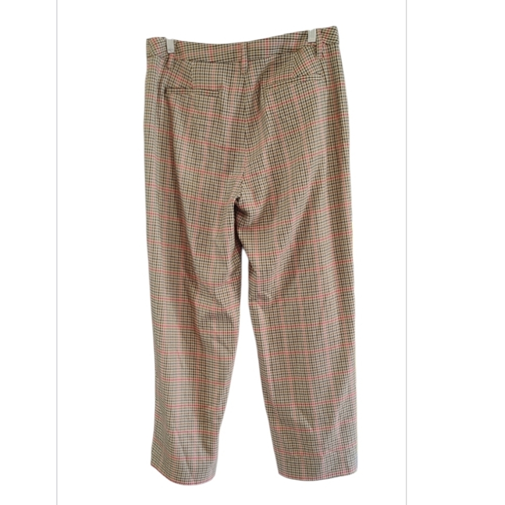 ASOS Curve Tan Plaid Trousers Size 18 - Picture 2 of 5
